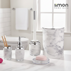 Elegant Marble 6-Piece Bathroom Set (2024) by Limon