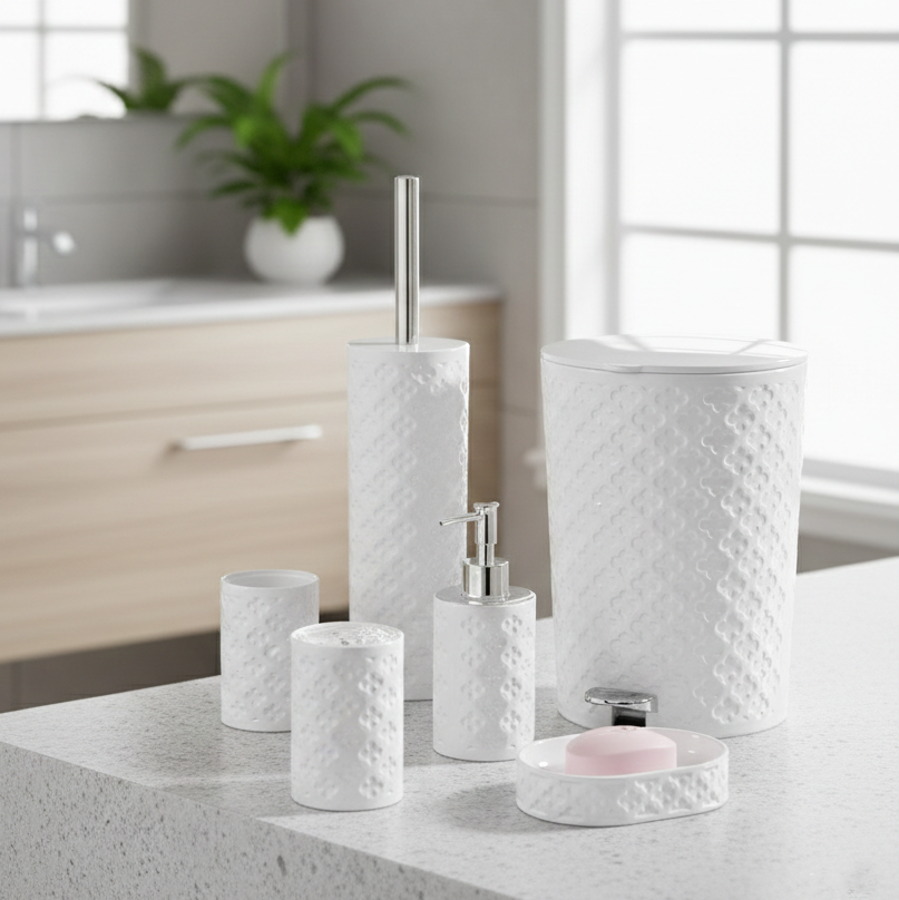 Floral Series 6-Piece Bathroom Set (1760) by Limon