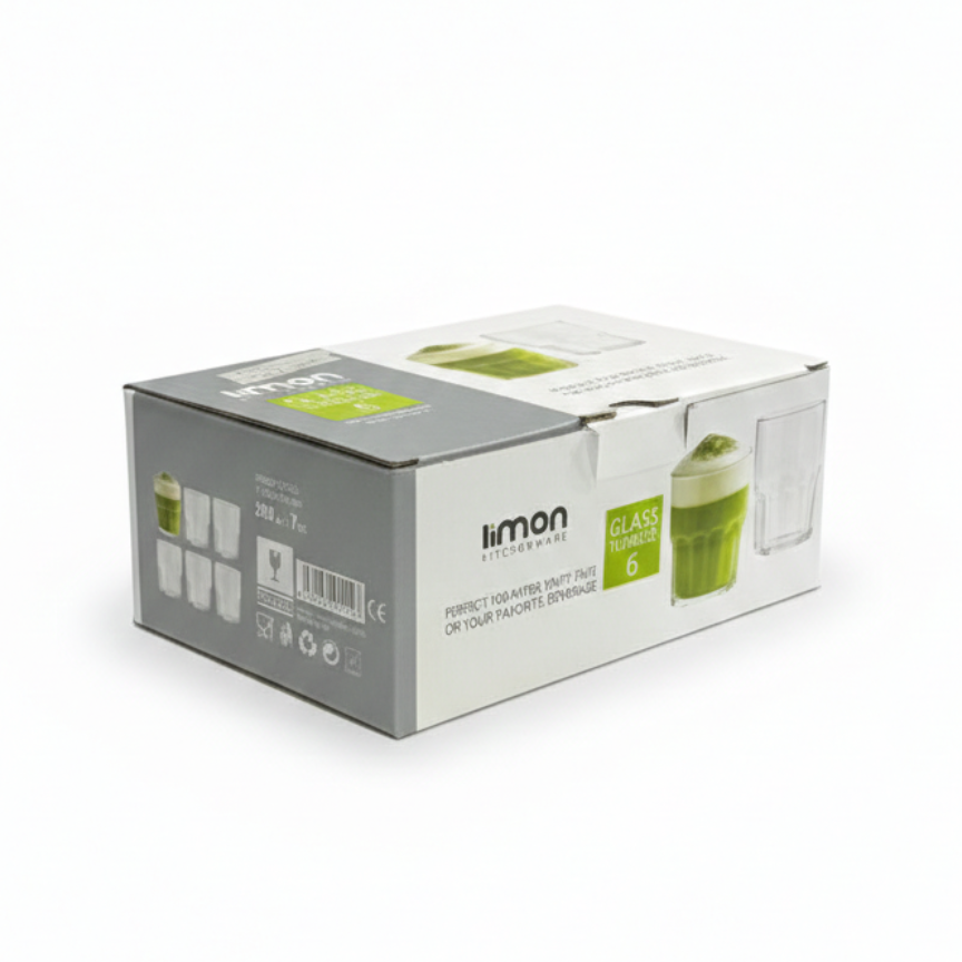 Mini 6-Pcs GlassTumbler Set (2483) by Limon
