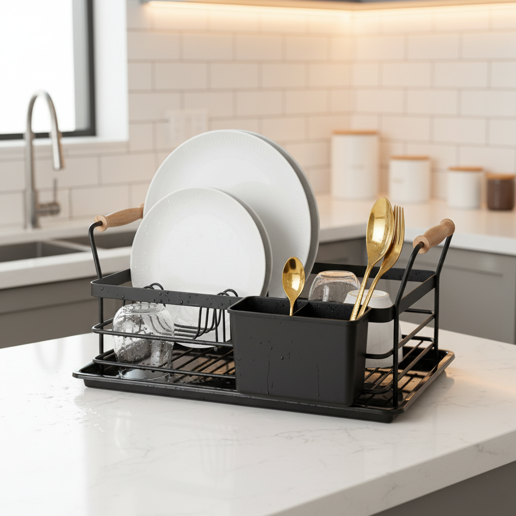 Compact Dish Rack with Handles (2080) By Limon Main image