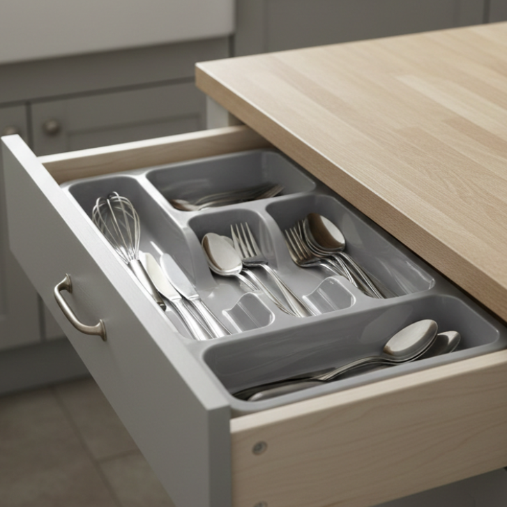 Multi-Compartment Cutlery Tray (66635) by Limon