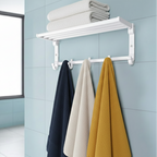 Towel & Clothes Rack with Adjustable Hangers (1940) by Limon