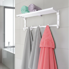 Towel & Clothes Rack with Adjustable Hangers (1940) by Limon