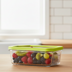 Unbreakable Glass Container (1.1L) with Lid (2098) by Limon