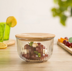 Fluted Design Airtight Glass Bowls Set (2212) by Limon