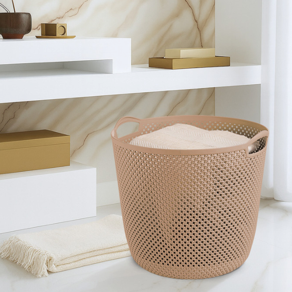 Round Flexi Laundry Basket with Handles (2138) by Limon