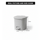 6L Bamboo-Style Dustbin with Pedal (2065) by Limon