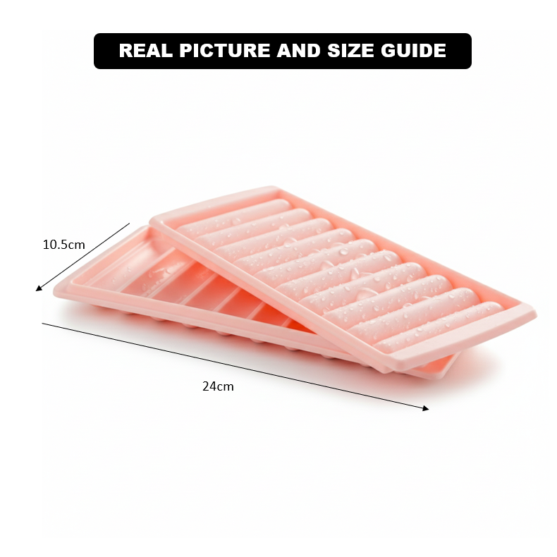 10-Grid FreezeVault Ice Cube Tray with Lid (1838) by Limon