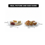 Majestic Round Glass Serving Platter by Limon