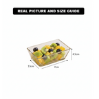 6-Pcs Rectangular Serving Glass Bowl Set (2091) by Limon