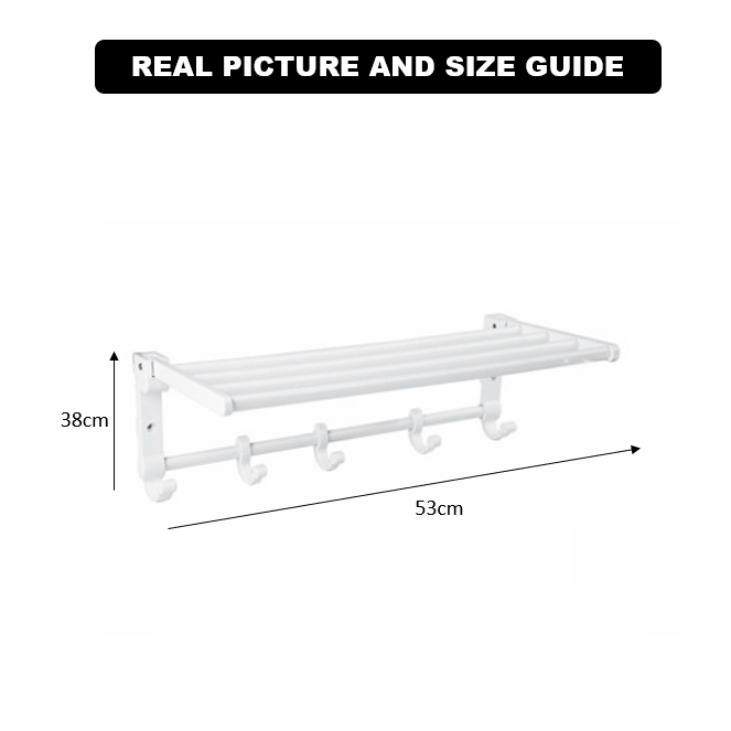Towel & Clothes Rack with Adjustable Hangers (1940) by Limon
