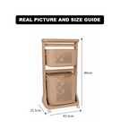 2-Tier Moveable Laundary Basket with Top Storage (2141) by Limon