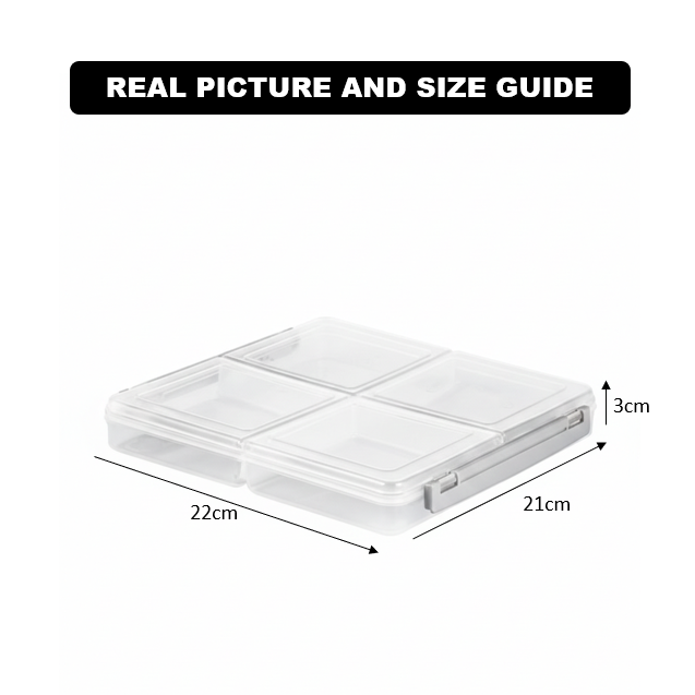 4 Section Freezer Box with Lid (11435) by Limon