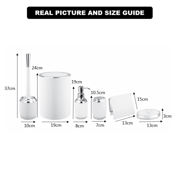 Elegant 6-Pieces Bathroom Set (1764) by Limon
