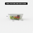 Rectangular Glass Container with Lid by Limon