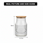 3-Pcs 1200ml Home Made Glass Jars Set with Airight Lids (2261) by Limon