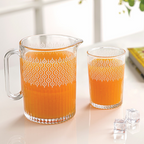CrystalServe Ribbed Pitcher & Glasses Set (2318) by Limon