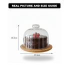 Lavish Wooden Base Serving Dome (2240) by Limon