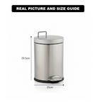 Steel Dustbin with Pedal & Removable Inner Bucket (2117) by Limon