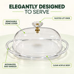 Acrylic Butter Server with Dome Lid (1924) by Limon