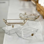 Signature Rectangular Snack Serving Tray Set by Limon