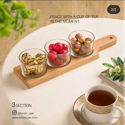 Elegance Trio Snack & Serve Set (2218) by Limon