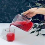 CrystalServe Ribbed Pitcher & Glasses Set (2318) by Limon