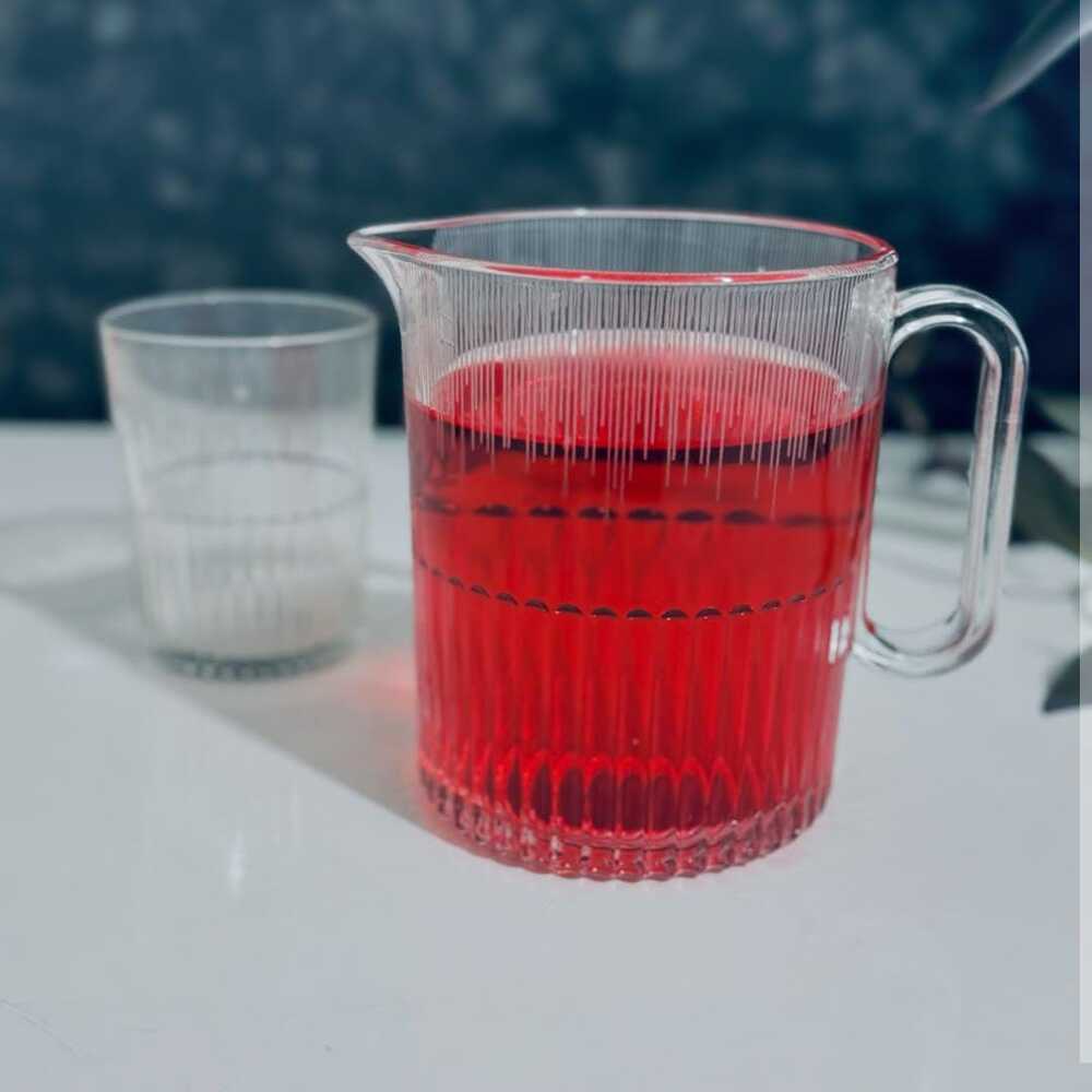 CrystalServe Ribbed Pitcher & Glasses Set (2318) by Limon