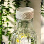 Ribbed Elegance Glass Bottle 1100ml (1934) by Limon