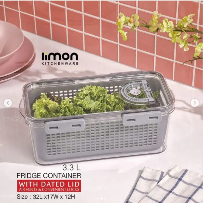 CrispLock Storage Container with Dated Lid by Limon