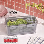 CrispLock Storage Container with Dated Lid by Limon