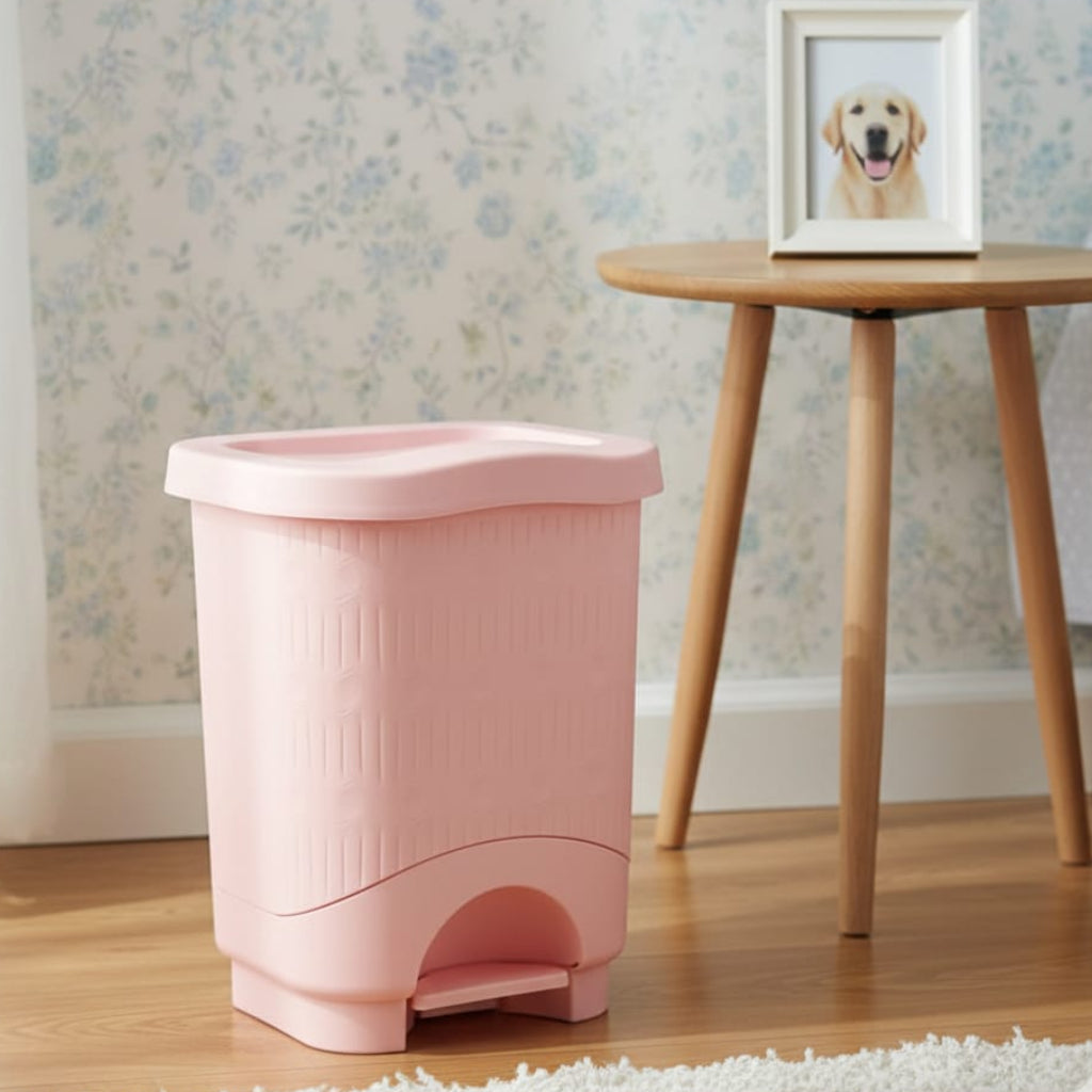 7L Bamboo-Style Dustbin with Pedal (1582) by Limon Main image