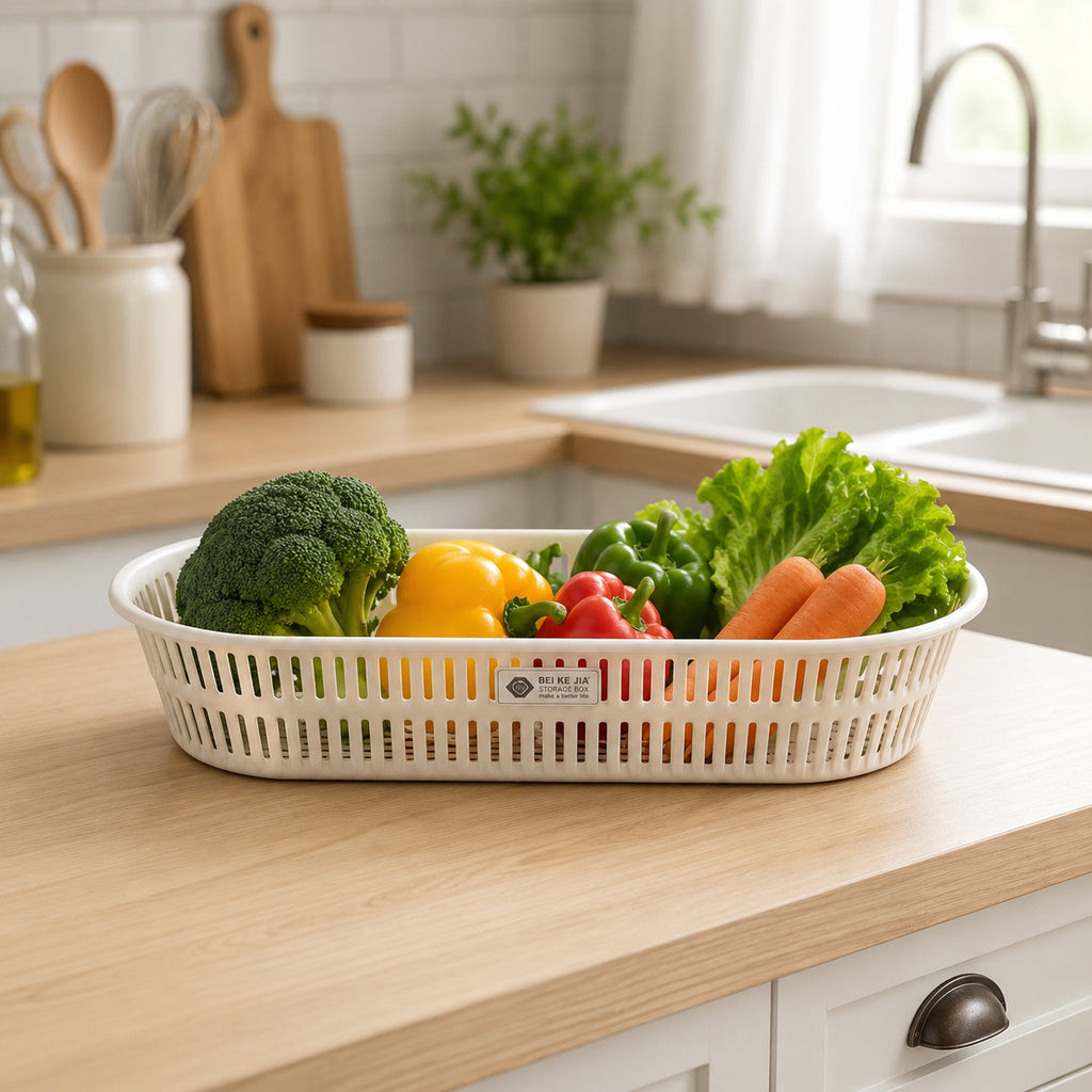 Multipurpose Oval Bamboo Basket by Limon
