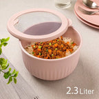 PureVent Stackable 3-Pcs Bowl Set with Vented Lid (2233) by Limon