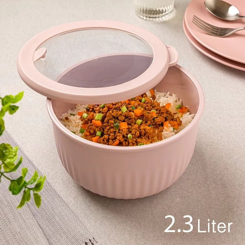 PureVent Stackable 3-Pcs Bowl Set with Vented Lid (2233) by Limon