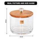 Glass Candy Jar with Wooden Lid (2178) by Limon