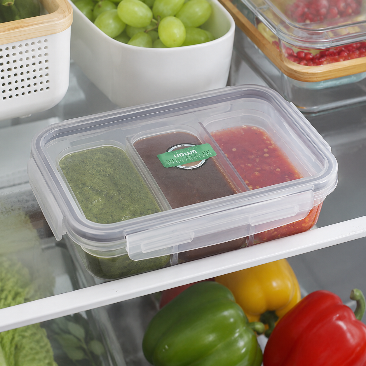Multi-Compartment Airtight Food Container by Limon