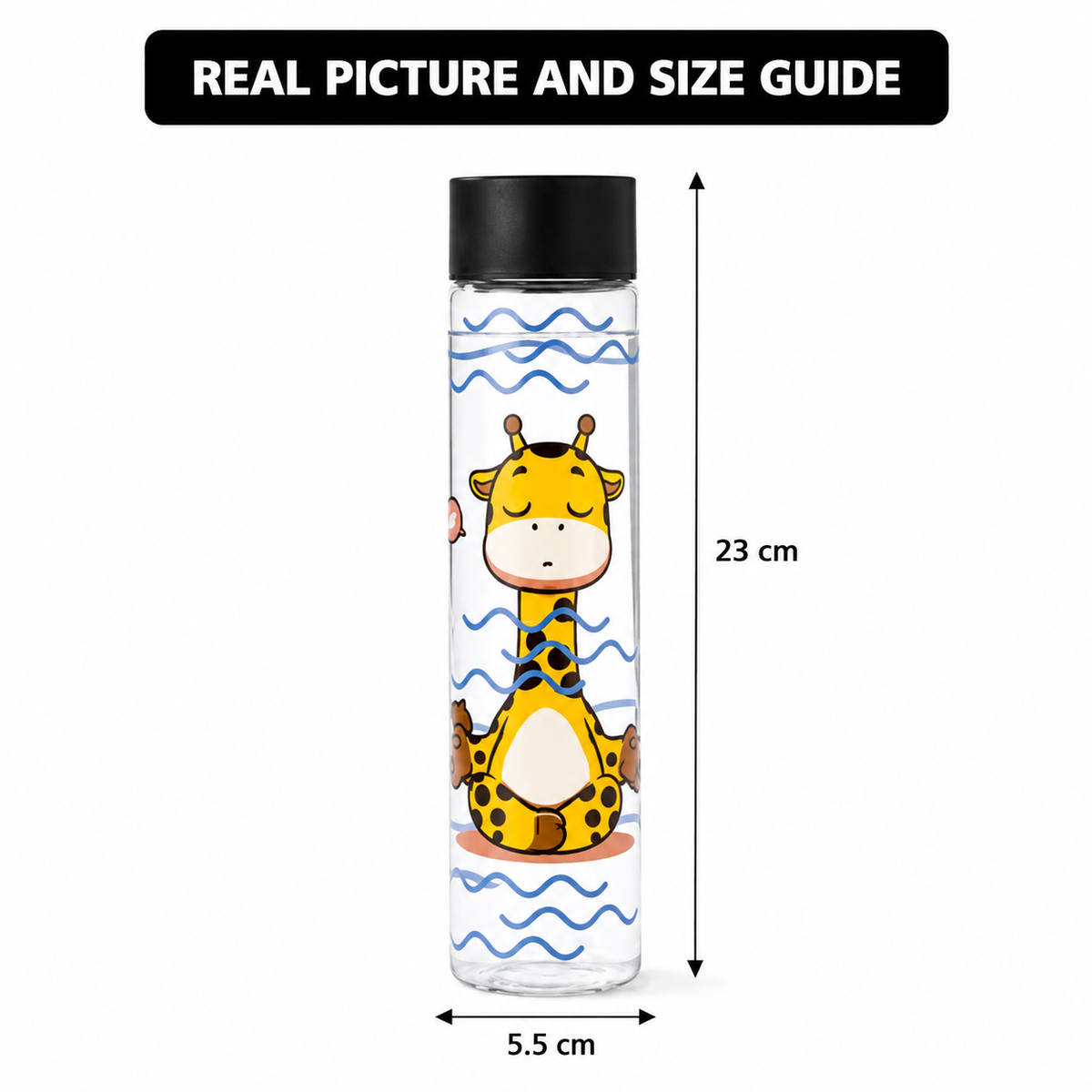 Printed Large Glass Bottle by Limon