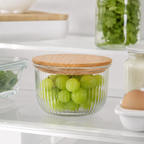970ml Fluted Design Airtight Glass Bowl (2176) by Limon
