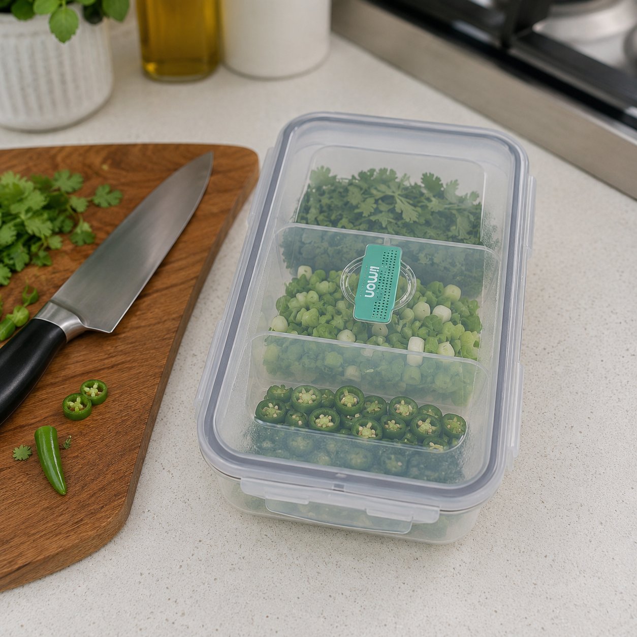 Multi-Compartment Airtight Food Container by Limon Main image