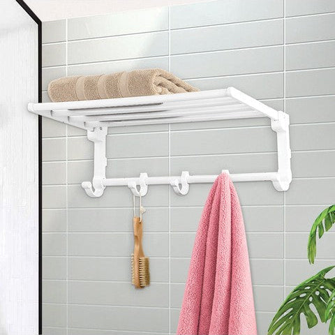 Towel & Clothes Rack with Adjustable Hangers (1940) by Limon