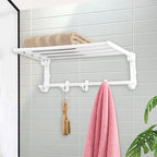 Towel & Clothes Rack with Adjustable Hangers (1940) by Limon
