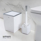 LuxeSwing Dustbin & Brush Set (1810) by Limon