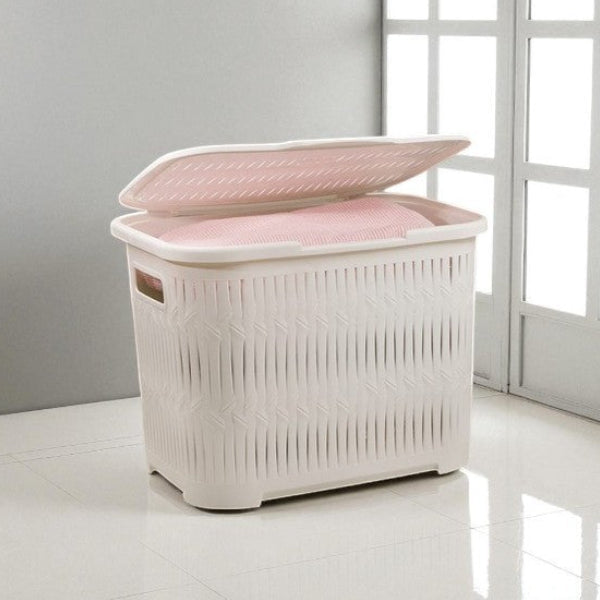 Laundry Basket With Lid & Side Grip (1512) by Limon