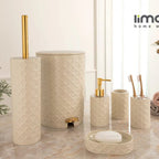Floral Elegance 6-Piece Bathroom Set (1902) by Limon