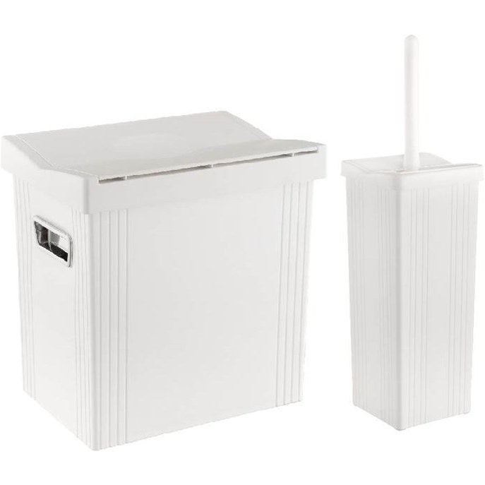 2-Pcs Dustbin with Brush (1822) by Limon